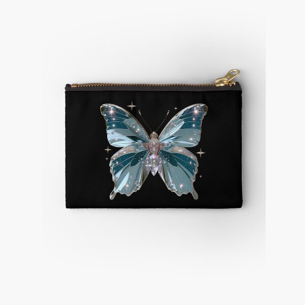 Item preview, Ice Blue Cyber Fairy Butterfly – Chrome Y2K Vector Aesthetic designed and sold by daila70.