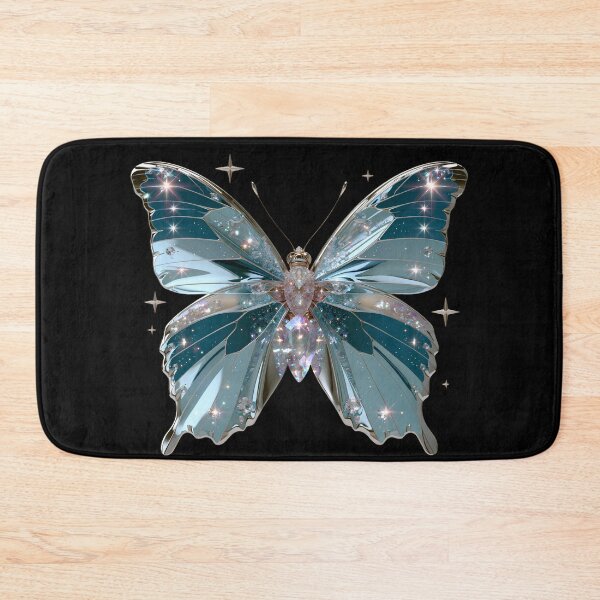 Item preview, Ice Blue Cyber Fairy Butterfly – Chrome Y2K Vector Aesthetic designed and sold by daila70.