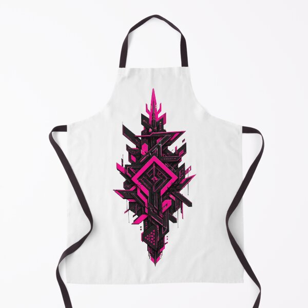 Item preview, Neon Pink Cyberpunk Geometric Mecha Emblem designed and sold by Munib320.