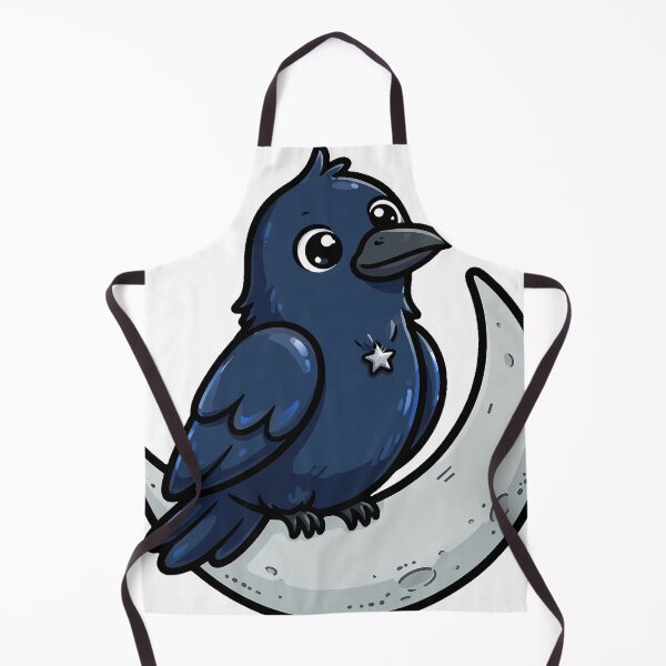 Item preview, Raven on Crescent Moon designed and sold by pumsquare.
