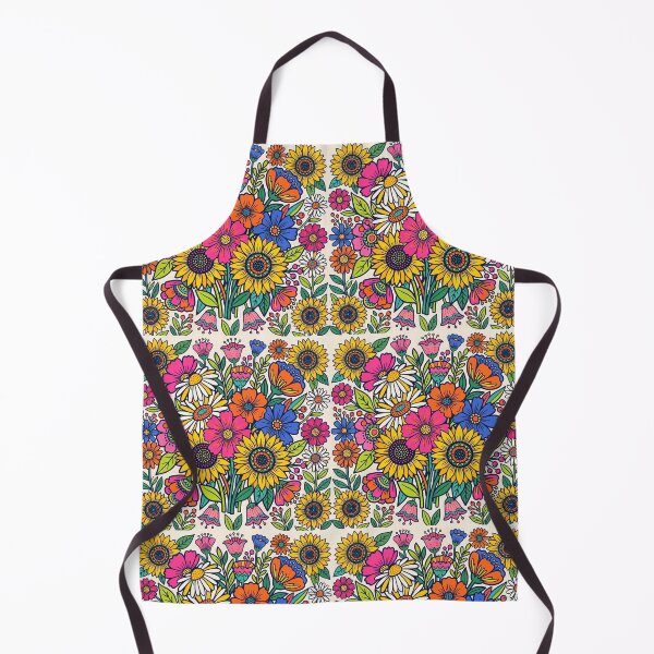 Item preview, Retro Floral Shirt – 1970s Folk Art Bold Colorful Flower Bouquet Tee designed and sold by DmaarGroup.
