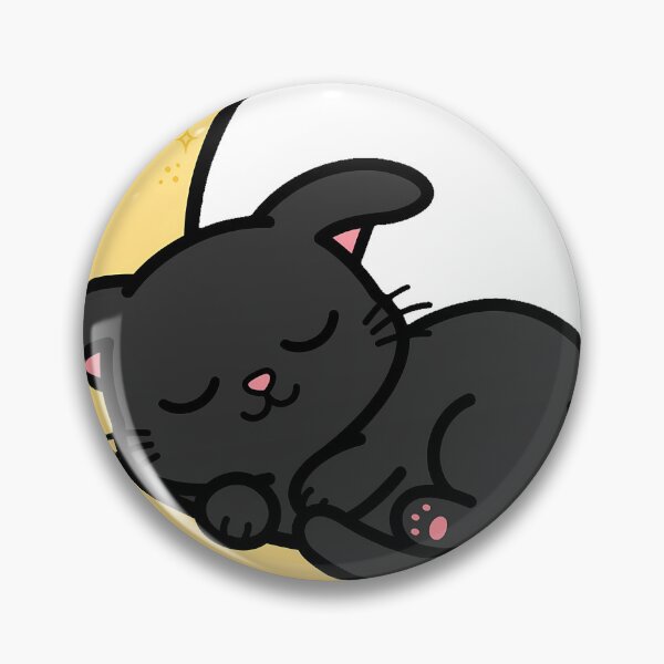 Item preview, Cat Sleeping on Crescent Moon designed and sold by pumsquare.
