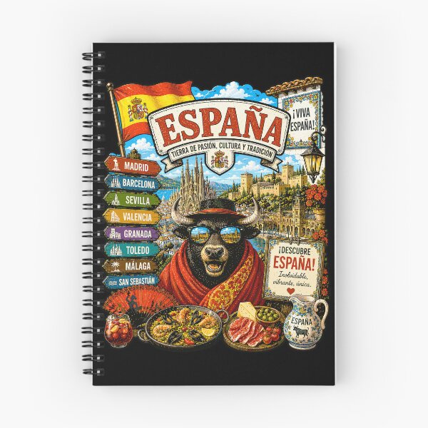 Item preview, Spain Iberian Adventure Bull Travel Art designed and sold by AtuqStudio.