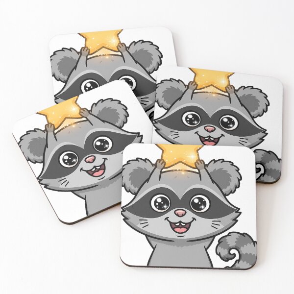 Item preview, Raccoon with a Star designed and sold by pumsquare.