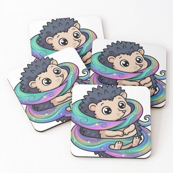 Item preview, Hedgehog Wrapped in Aurora designed and sold by pumsquare.
