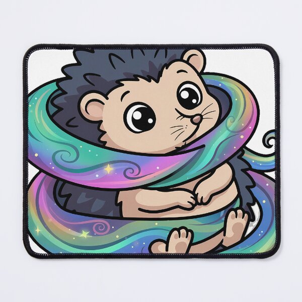 Item preview, Hedgehog Wrapped in Aurora designed and sold by pumsquare.