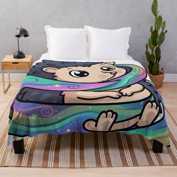 Item preview, Hedgehog Wrapped in Aurora designed and sold by pumsquare.
