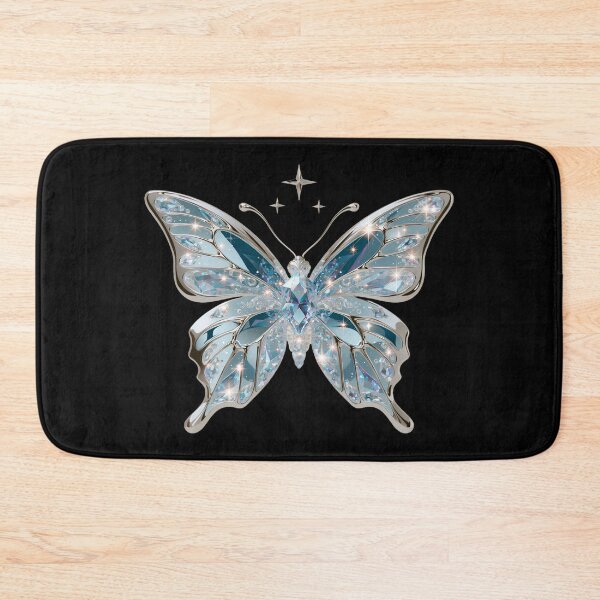 Item preview, Ice Blue Cyber Fairy Butterfly – Chrome Y2K Vector Aesthetic v2 designed and sold by daila70.