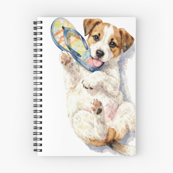 Item preview, jack russell  puppy watercolor designed and sold by WildArtIT.