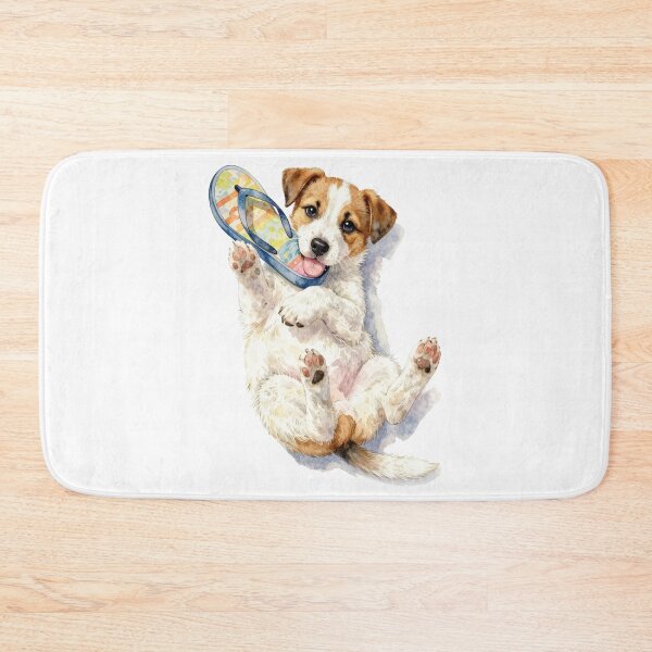 Item preview, jack russell  puppy watercolor designed and sold by WildArtIT.