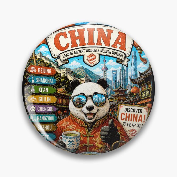 Item preview, China Imperial Adventure Panda Travel Art designed and sold by AtuqStudio.