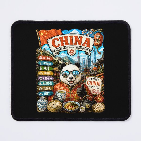 Item preview, China Imperial Adventure Panda Travel Art designed and sold by AtuqStudio.