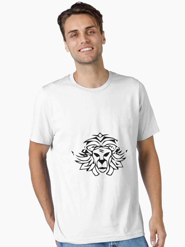 Aperçu 1 sur 7. T-shirt essentiel avec l'œuvre Lion Zion créée et vendue par NubesDesignCH.