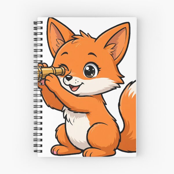 Item preview, Fox Stargazing with Telescope designed and sold by pumsquare.