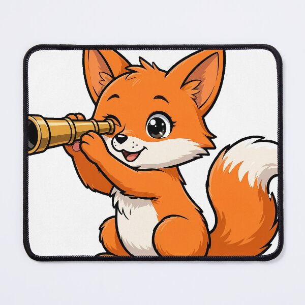 Item preview, Fox Stargazing with Telescope designed and sold by pumsquare.