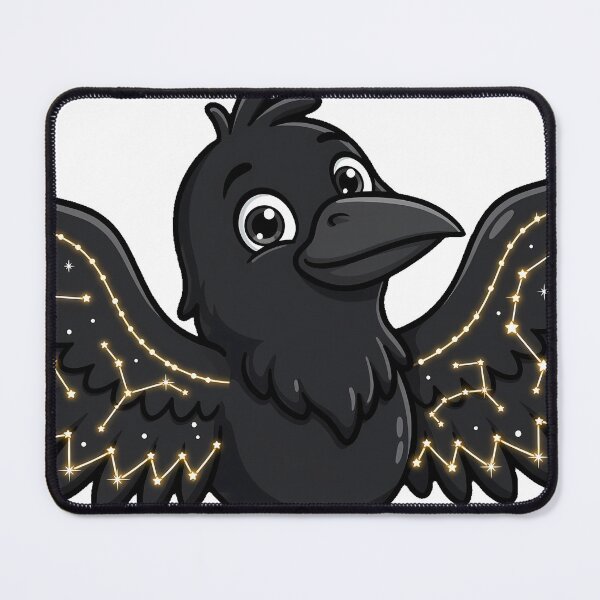 Item preview, Crow with Constellation Wings designed and sold by pumsquare.