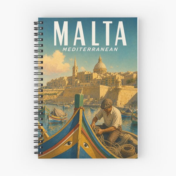 Item preview, Malta Travel Souvenir - Vintage Illustration designed and sold by VisualArtsOasis.