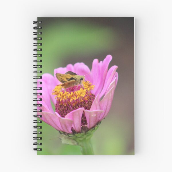 Item preview, Fiery Skipper on Pink Zinnia designed and sold by Cynthia48.