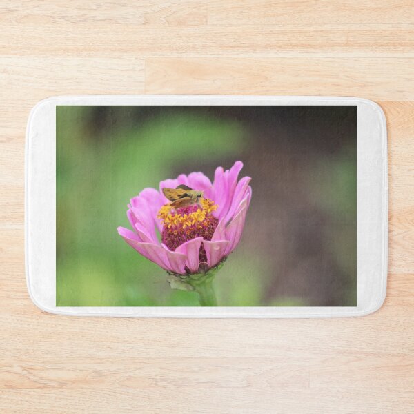 Item preview, Fiery Skipper on Pink Zinnia designed and sold by Cynthia48.