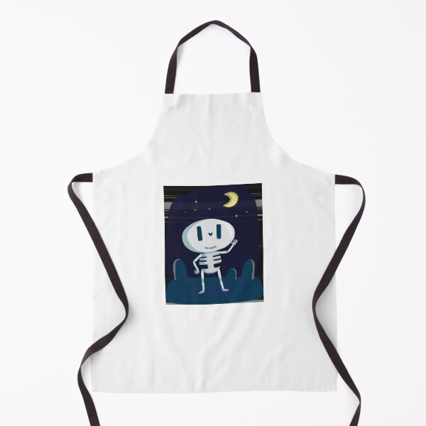 Item preview, Cute Cartoon Skeleton Waving At Night designed and sold by سله أرت.