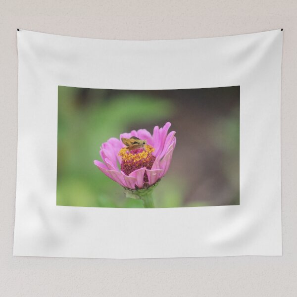Item preview, Fiery Skipper on Pink Zinnia designed and sold by Cynthia48.
