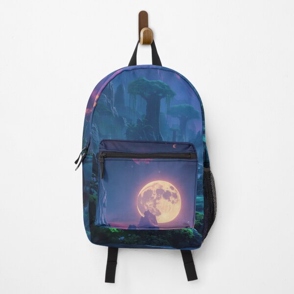 Item preview, Moonlit Bioluminescent Rainforest Alien Landscape designed and sold by Luminous Wilds.