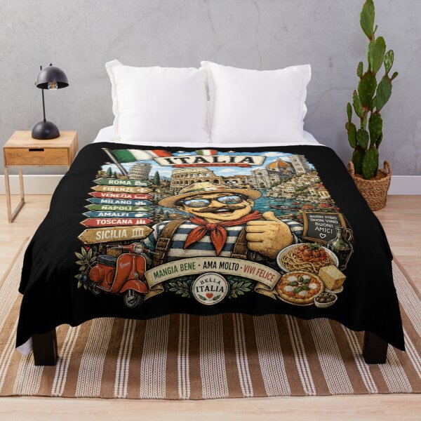 Item preview, Italy Adventure Italian Chef Travel Art designed and sold by AtuqStudio.