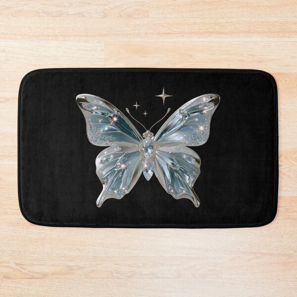 Item preview, Ice Blue Cyber Fairy Butterfly – Chrome Y2K Vector Aesthetic v3 designed and sold by daila70.