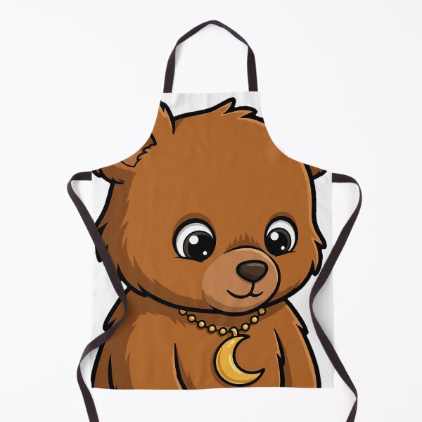Item preview, Bear Cub with Moon Pendant designed and sold by pumsquare.