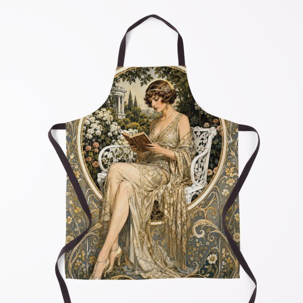 Item preview, Woman Reading in a Garden Art Nouveau  designed and sold by Maria Dryfhout.