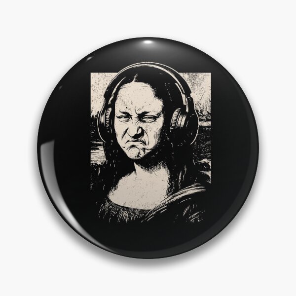 Item preview, Mona Lisa Bass Face Shirt Funny Music Lovers DJs Producers  designed and sold by mareix.