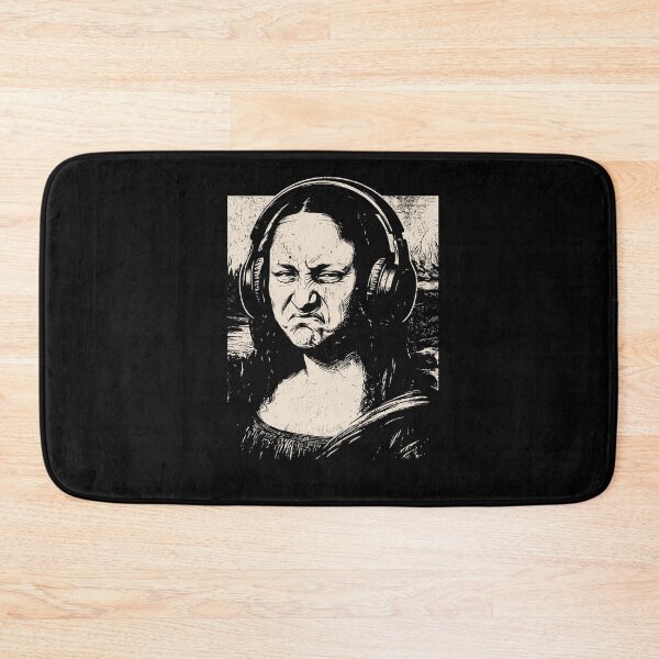 Item preview, Mona Lisa Bass Face Shirt Funny Music Lovers DJs Producers  designed and sold by mareix.