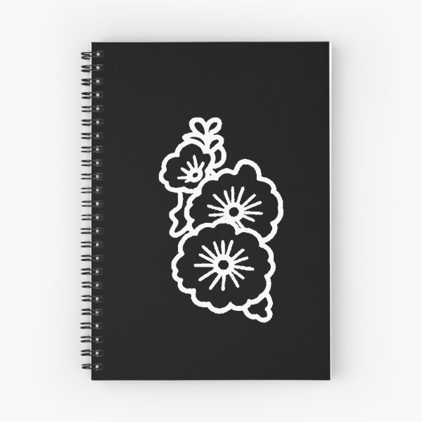 Item preview, Hollyhock Flower Outline designed and sold by CamilasPrints.
