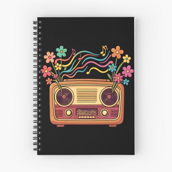 Item preview, Retro Vintage Radio Floral Groovy Music Aesthetic designed and sold by KCasual.
