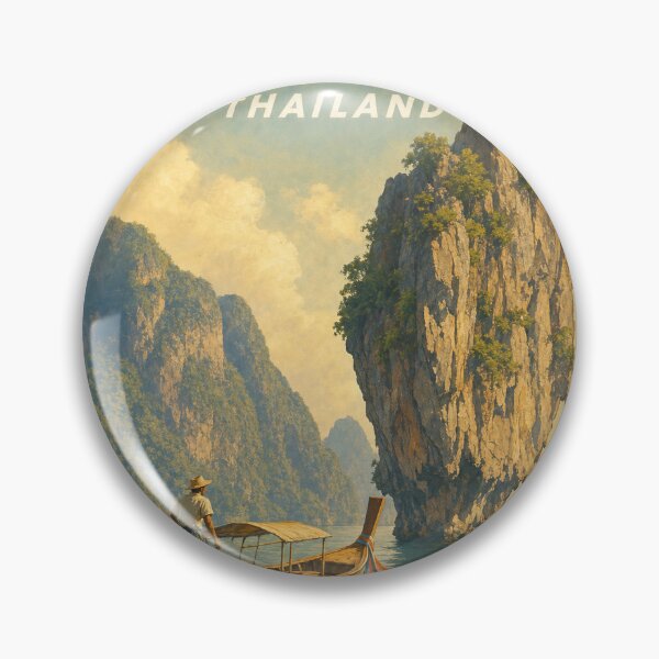Artikelvorschau, Phuket Thailand Reisesouvenir – Vintage-Illustration entworfen und verkauft von VisualArtsOasis.