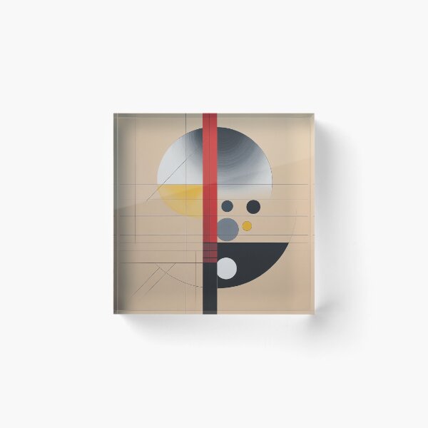 Item preview, Bauhaus Geometry Abstract Minimalist Circle Composition designed and sold by semenol.