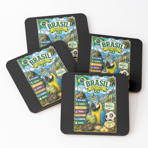 Item preview, Brazil Tropical Adventure Macaw Travel Art designed and sold by EdwinkOne.