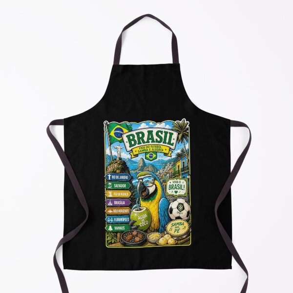 Item preview, Brazil Tropical Adventure Macaw Travel Art designed and sold by EdwinkOne.