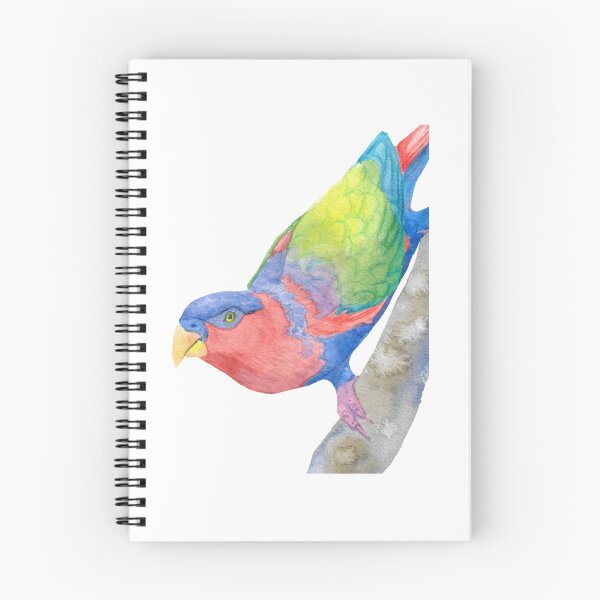 Item preview, Black-capped Lory Watercolor Portrait designed and sold by averyfoxdesigns.