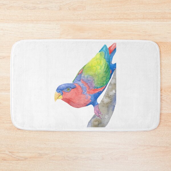 Item preview, Black-capped Lory Watercolor Portrait designed and sold by averyfoxdesigns.