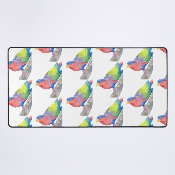 Item preview, Black-capped Lory Watercolor Portrait designed and sold by averyfoxdesigns.