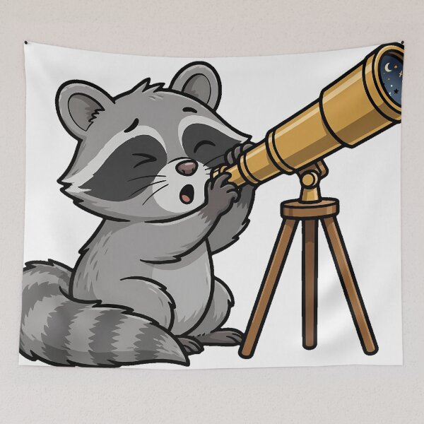 Item preview, Raccoon Stargazing designed and sold by pumsquare.