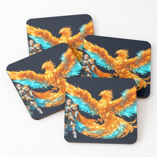 Item preview, Holographic Phoenix Guardian – Original Anime Warrior designed and sold by Sticleg.