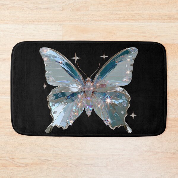 Item preview, Ice Blue Cyber Fairy Butterfly – Chrome Y2K Vector Aesthetic v4 designed and sold by daila70.