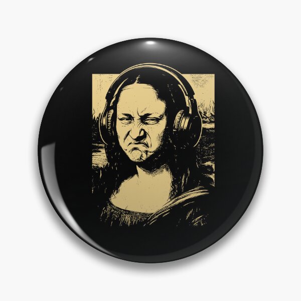 Item preview, Mona Lisa Bass Face Shirt Funny Music Lovers DJs Producers  designed and sold by mareix.