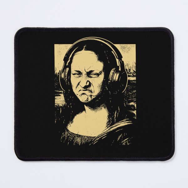 Item preview, Mona Lisa Bass Face Shirt Funny Music Lovers DJs Producers  designed and sold by mareix.