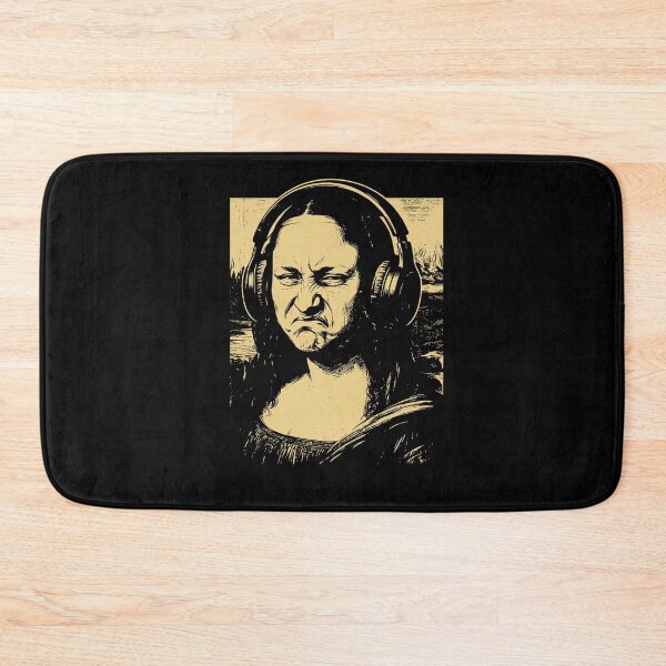 Item preview, Mona Lisa Bass Face Shirt Funny Music Lovers DJs Producers  designed and sold by mareix.