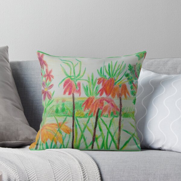 Item preview, Fritillary garden landscape in bloom next river designed and sold by MartaTerkiewicz.