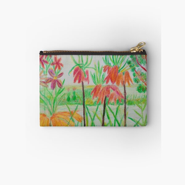 Item preview, Fritillary garden landscape in bloom next river designed and sold by MartaTerkiewicz.