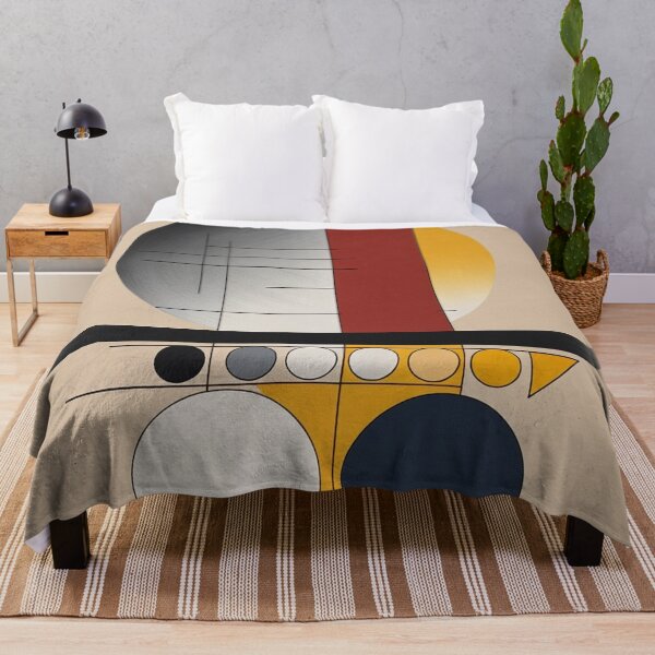 Item preview, Modernist Geometric Blueprint Abstract with Gradient Circles designed and sold by semenol.